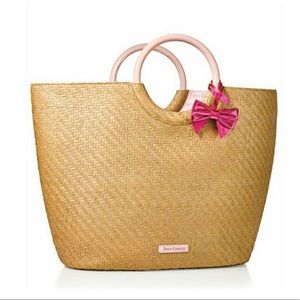 Juicy couture straw beach bag NWT